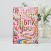 Simple Wishes Candyland bedankkaart (Staand voorkant)