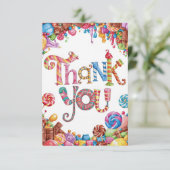 Simple Wishes Candyland bedankkaart (Staand voorkant)