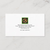 Simple Wood Grain Texture Handyman Visitekaartje (Achterkant)