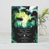 Simple Woodland Baby shower Kaart (Staand voorkant)