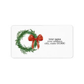 Simple Wreath Address Labels (Voorkant)
