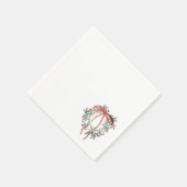 Simple Wreath Cocktail Napkins Servet (Hoek)