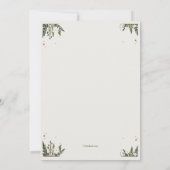 Simple Wreath Invitation Kaart (Achterkant)