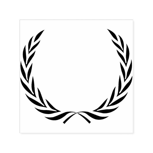 Simple Wreath Silhouette Zelfinktende Stempel (Design)