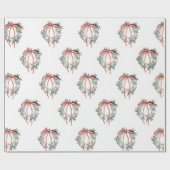 Simple Wreath Wrapping Paper Cadeaupapier (Vlak)