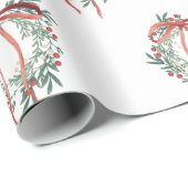 Simple Wreath Wrapping Paper Cadeaupapier (Rol Hoek)