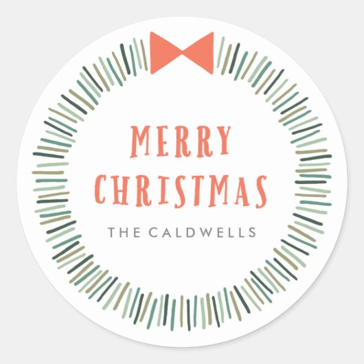 Simple WreatSticker Ronde Sticker (Voorkant)