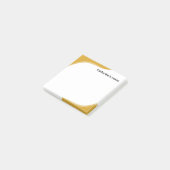 Simple yellow & black waves customizable post-it® notes (Schuin)