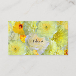 Simple Yellow Floral Watercolor Plaatskaartje
