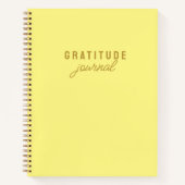 Simple Yellow Gratitude Journal Notitieboek (Voorkant)