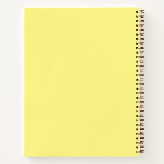 Simple Yellow Gratitude Journal Notitieboek (Achterkant)
