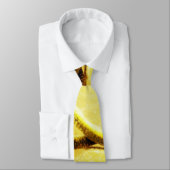 Simple yellow green lemon add name minimum custom stropdas (Gebonden)