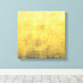 Simple Yellow Grey Abstract Canvas Afdruk (Insitu (Houten vloer))
