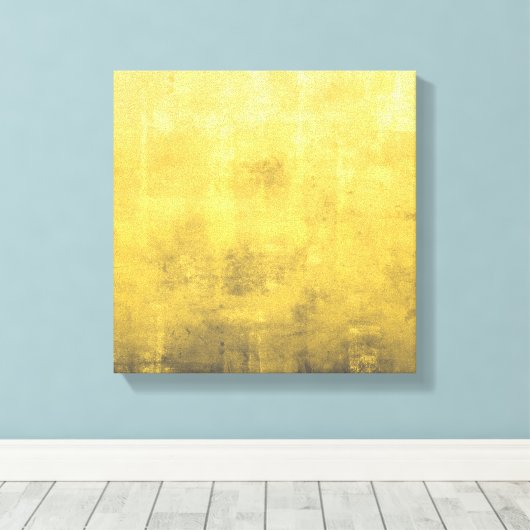 Simple Yellow Grey Abstract Canvas Afdruk (Insitu (Houten vloer))