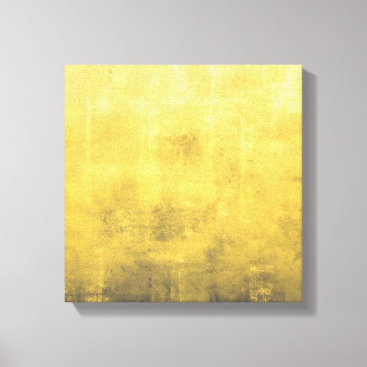 Simple Yellow Grey Abstract Canvas Afdruk (Voorkant)