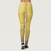 Simple Yellow Grey Abstract Leggings (Achterkant)