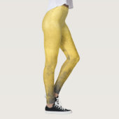 Simple Yellow Grey Abstract Leggings (Rechts)