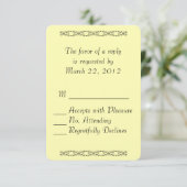 Simple Yellow RSVP (Staand voorkant)