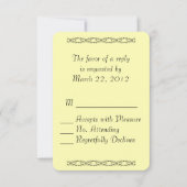 Simple Yellow RSVP (Voorkant)