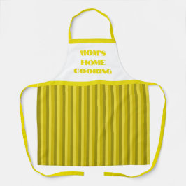 Simple Yellow Stripe Mam's Home Cooking Schort