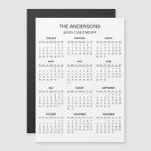 Simple Yet Elegant 2026 Calendar | Magnet (Voorkant / Achterkant)