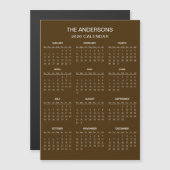 Simple Yet Elegant 2026 Calendar | Magnet (Voorkant / Achterkant)