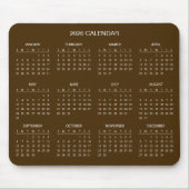 Simple Yet Elegant 2026 Calendar | Mousepad Muismat (Voorkant)