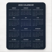 Simple Yet Elegant 2026 Calendar | Mousepad Muismat (Voorkant)