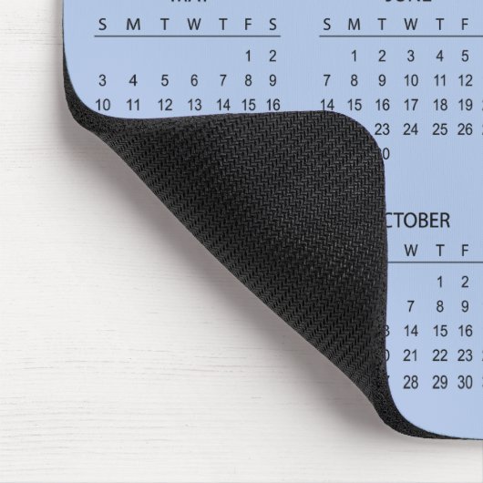 Simple Yet Elegant 2026 Calendar | Mousepad Muismat (Hoek)