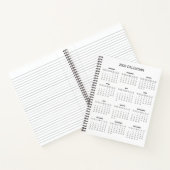 Simple Yet Elegant 2026 Calendar |  Notitieboek (Binnen)