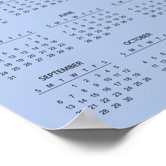 Simple Yet Elegant 2026 Calendar |  Poster (Hoek)