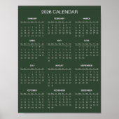 Simple Yet Elegant 2026 Calendar | Poster (Voorkant)