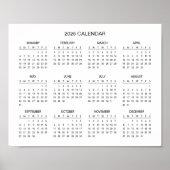 Simple Yet Elegant 2026 Calendar | Poster (Voorkant)