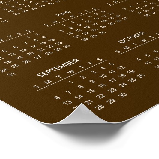 Simple Yet Elegant 2026 Calendar |  Poster (Hoek)