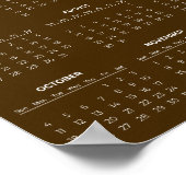 Simple Yet Elegant 2026 Calendar | Poster (Hoek)