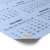 Simple Yet Elegant 2026 Calendar | Poster (Hoek)