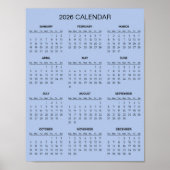 Simple Yet Elegant 2026 Calendar | Poster (Voorkant)