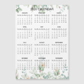 Simple Yet Elegant Floral 2026 Calendar  | Magnet (Voorkant)
