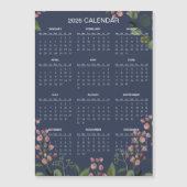 Simple Yet Elegant Floral 2026 Calendar  | Magnet (Voorkant)