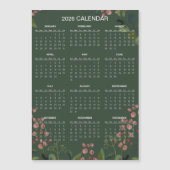 Simple Yet Elegant Floral 2026 Calendar | Magnet (Voorkant)