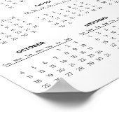 Simple Yet Elegant Floral 2026 Calendar  |  Poster (Hoek)