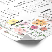 Simple Yet Elegant Floral 2026 Calendar | Poster (Hoek)