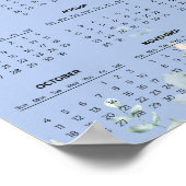 Simple Yet Elegant Floral 2026 Calendar  |  Poster (Hoek)