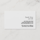 Simple Yoga Mediation Pose Visitekaartje (Achterkant)