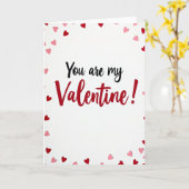 Simple You Are My Valentine Card Kaart (Gele Bloem)