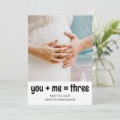 Simple You + Me= Drie Foto details toevoegen Zwang Aankondiging (Staand voorkant)