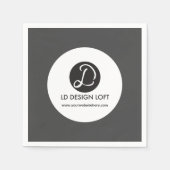 Simple Your logo hier en website Zwart Servet (Voorkant)