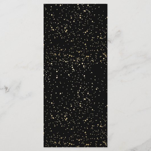 Simpleblack & white Graduparty menu (Achterkant)