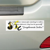 Simplemente Carlos BumperSticker (Op auto)