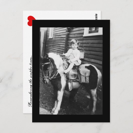 Simpler Times Briefkaart (Voorkant / Achterkant)